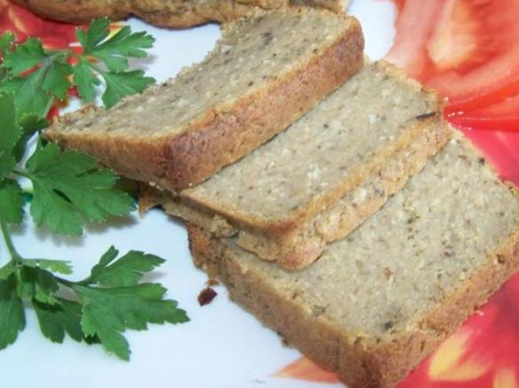 Pasztet z białej fasoli z pieczarkami