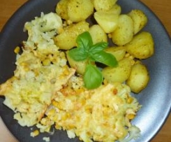 Zapiekany kalafior z ziemniakami :-)