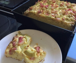 Szybkie ciasto z rabarbarem