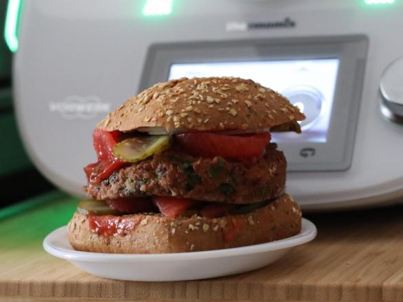 Burger z fasoli czerwonej kidney warzywny dla smakoszy dzieci i nie tylko Vegan