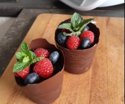 Czekoladowe doniczki