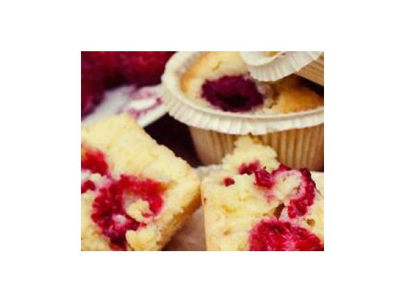 Babeczki kokosowe (migdałowe) z malinami