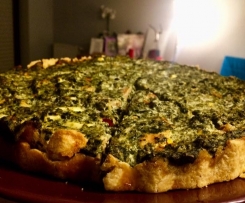 Tarta ze szpinakiem i kurczakiem FIT