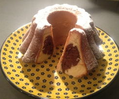 Babka na oleju dwukolorowa