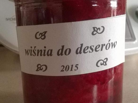 Wiśnie w cukrze do jogurtów i deserów