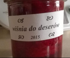 Wiśnie w cukrze do jogurtów i deserów