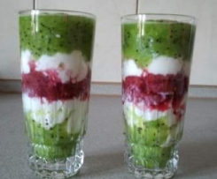 Deser z kiwi i malin