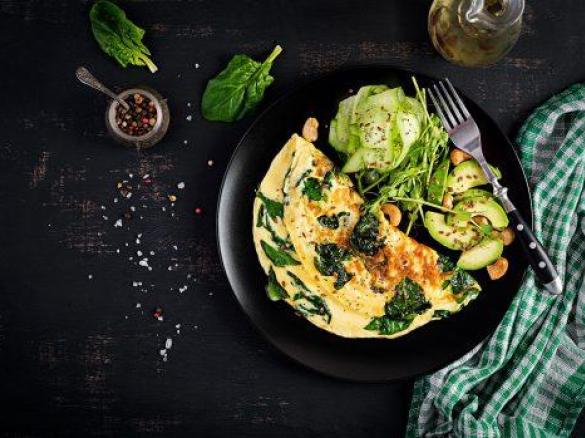 Omlet ze szpinakiem