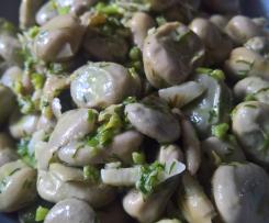 Bób z czosnkiem i koperkiem