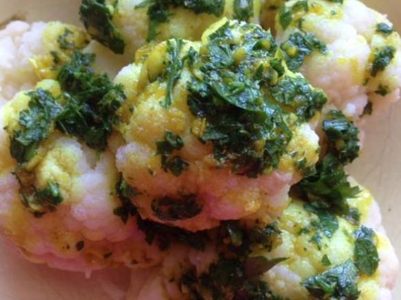 KALAFIOR NA PARZE Z ZIELONĄ PIETRUSZKĄ