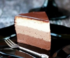 Tort Tricolada - 3 smaki delikatnego musu czekoladowego :)