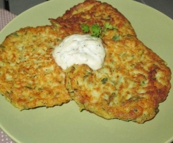 Placuszki z cukinii i ciecierzycy