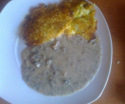 Placuszki Z CUKINI Z SOSEM PIECZRAKOWYM