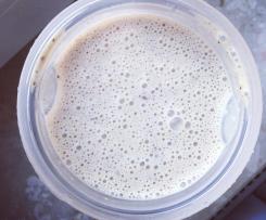 #30koktajliw30dni (kefir, banan, suszone śliwki, masło orzechowe, płatki owsiane, cynamon) koktajl