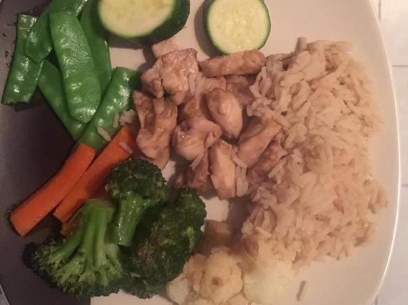 Kurczak sojowo czosnkowy 