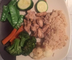 Kurczak sojowo czosnkowy 