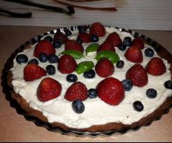 Tarta z owocami i mascarpone