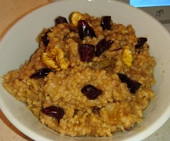 Kasza jaglana z owocami