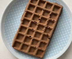 Kakaowe gofry z ciecierzycy (bez cukru, BLW, rozszerzanie diety)