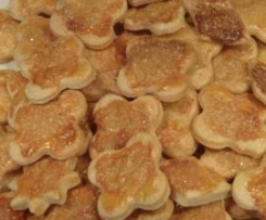 Ciastka francuskie z cukrem trzcinowym