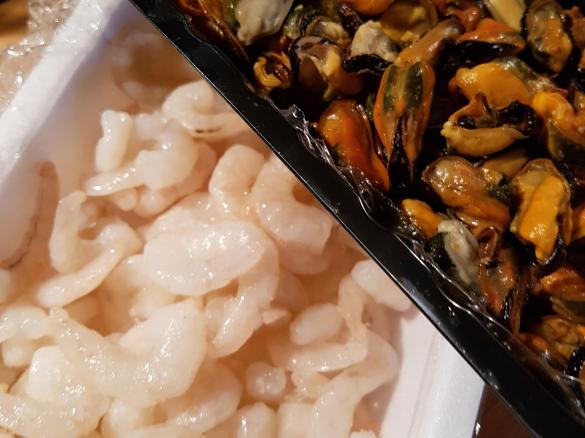 Krewetki & małże po mojemu.