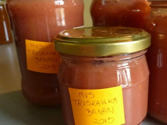 Mus bananowo-truskawkowy :-)