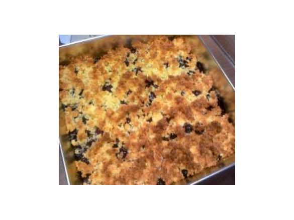 Placek jagodowy z kokosową kruszonką