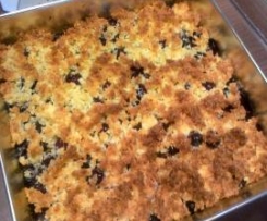 Placek jagodowy z kokosową kruszonką