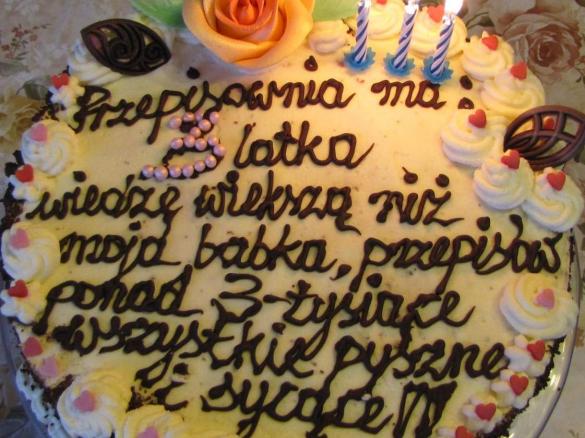 Urodzinowy tort ,, przepisowni ,,