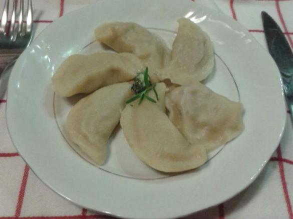 Pierogi z mięsem i kaszą
