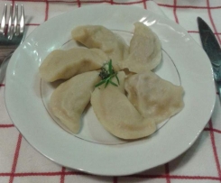 Pierogi z mięsem i kaszą
