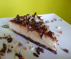 Sernik Bounty na zimno z mascarpone