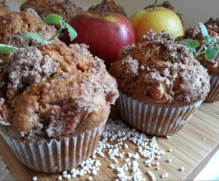 Muffiny jabłkowe pod cynamonową kruszonką
