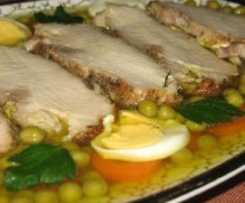 Schab w galarecie na wielkanoc