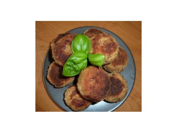 Kotleciki Krzysia :-) nadziane pieczarkami :-)