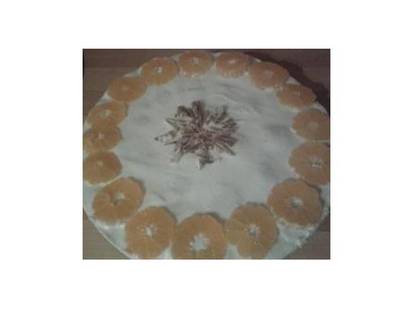 Tort serowo-mandarynkowy