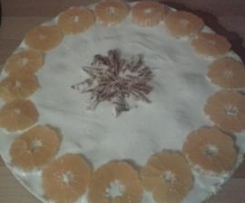 Tort serowo-mandarynkowy