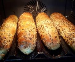 Mocno słonecznikowe bagietki