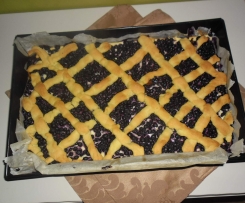 sernik z jagodami na kruchym cieście