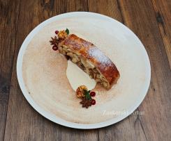 STRUDEL JABŁKOWY Z SOSEM WANILIOWYM