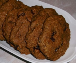 Ciasteczka bananowo - dyniowe z żurawiną