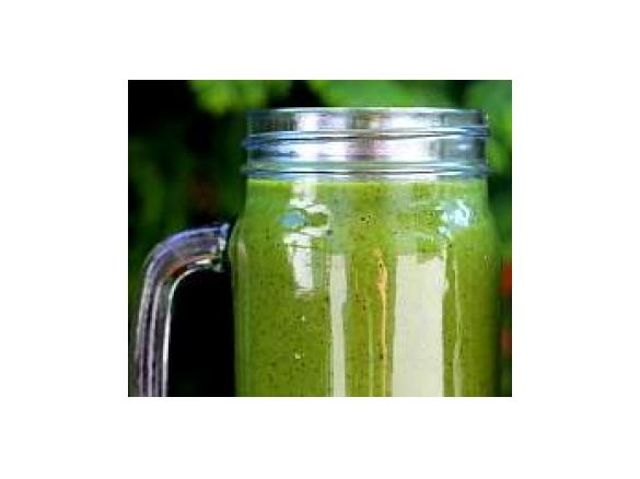 Koktajl (smoothie) z jarmużu z płatkami owsianymi