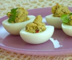 Jajka z pikantnym farszem