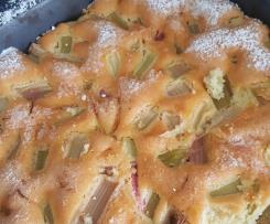 Bezglutenowe ciasto rabarbarowe na majonezie