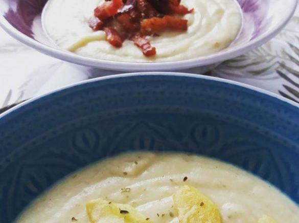 KREM Z PIECZONYCH JABŁEK I ZIEMNIAKÓW