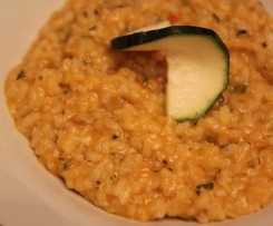 Risotto z cukinią i pomidorem
