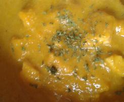 Eskalopki - pierś z kurczaka w sosie curry z marchewką