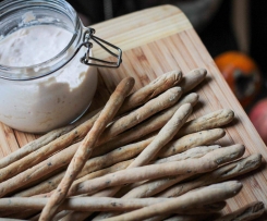 Paluszki wasabi z dipem łososiowym