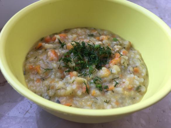 Koperkowa zupka ryżowa dla dzieci (rozszerzanie diety / BLW)