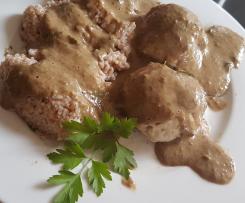 PULPETY Z INDYKA W SOSIE GRZYBOWYM / BOROWIKOWYM / PIECZRKOWYM